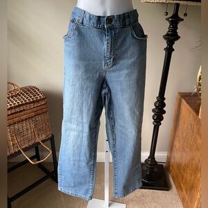 Lauren Ralph Lauren Light Wash Cropped Jeans Size 14 Classic Fit Ankle Denim